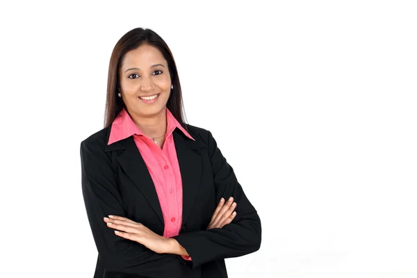 Arms crossed Business woman — Stock Photo, Image