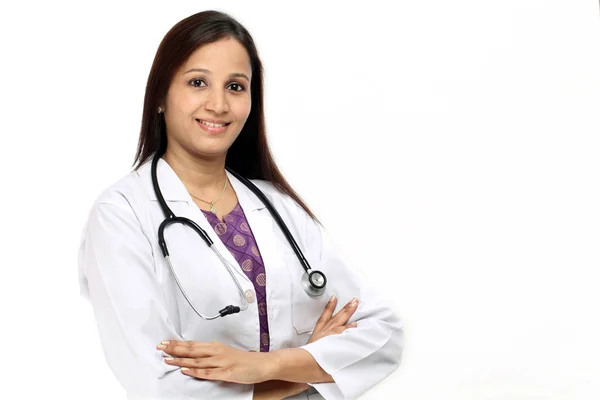 Confident Indian female doctor — Stock Photo, Image