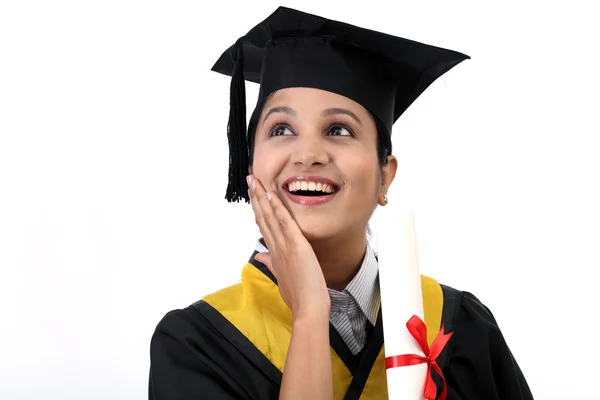 Erfolgreiche junge Absolventin — Stockfoto