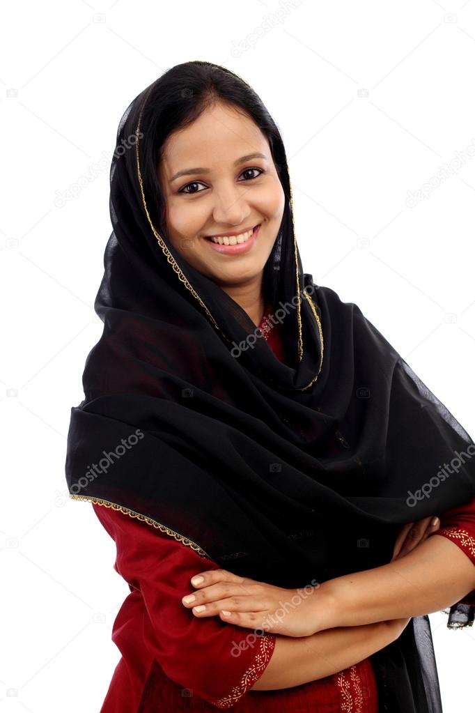 Portrait of young muslim woman