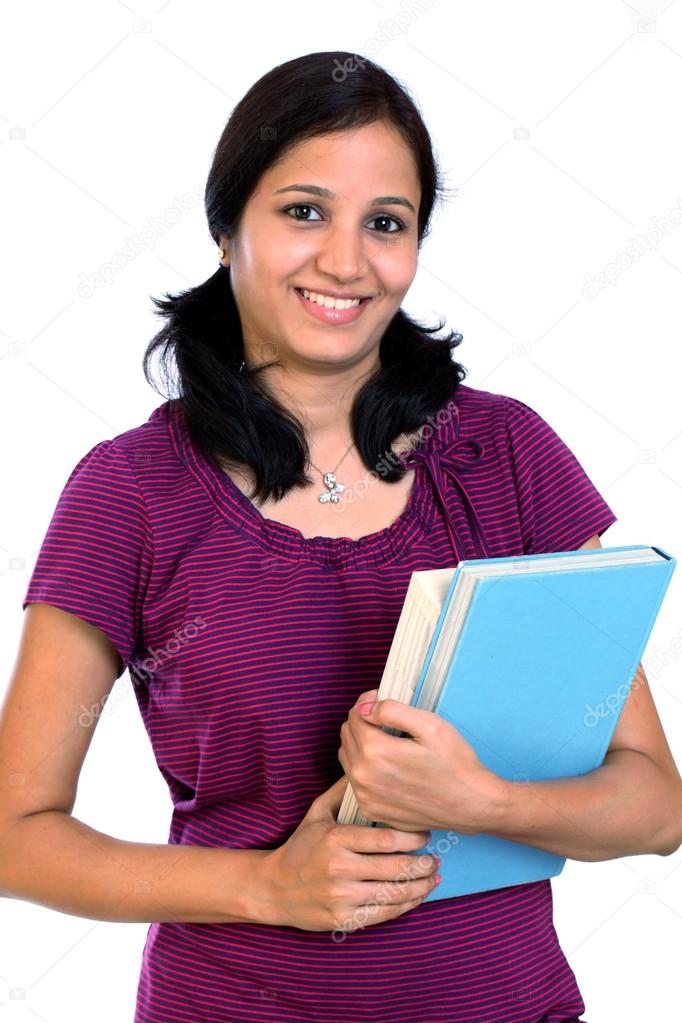 Portrait of young female student