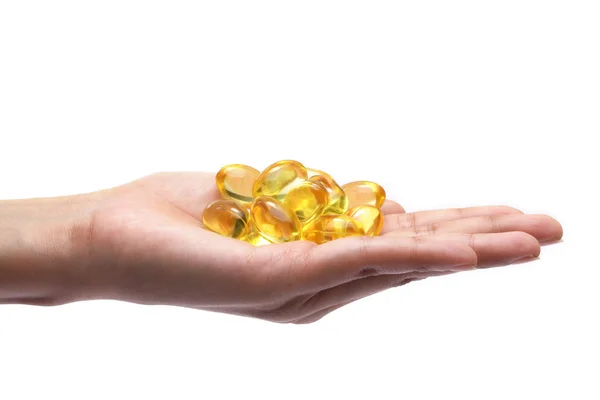 Cod liver oil pill — Stock Photo, Image