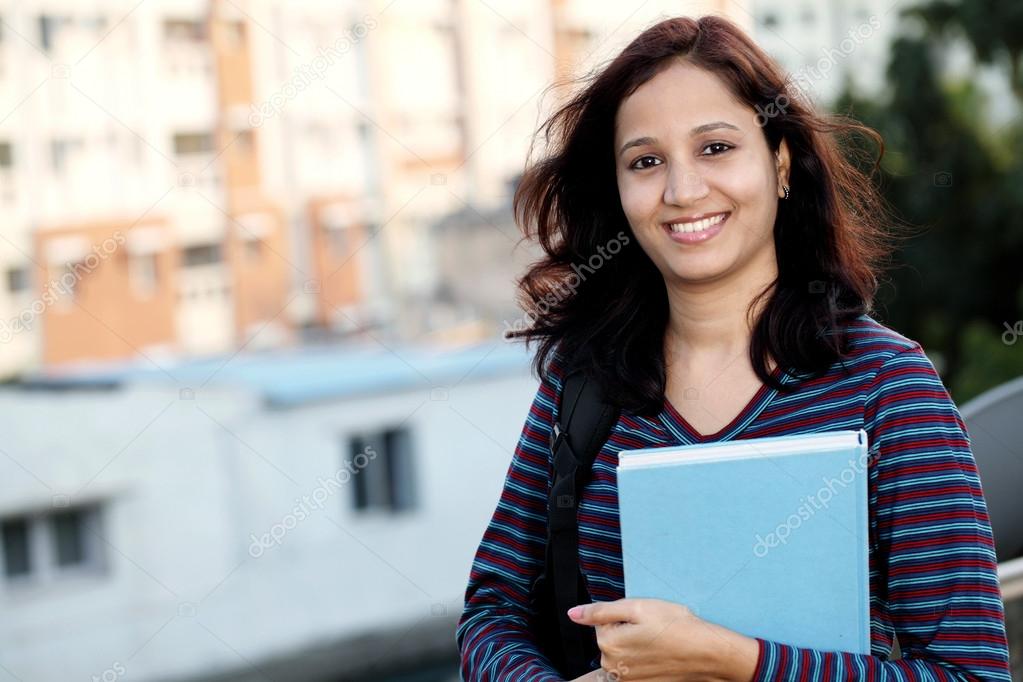 Female college student at campus