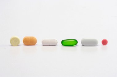 Assorted pills clipart