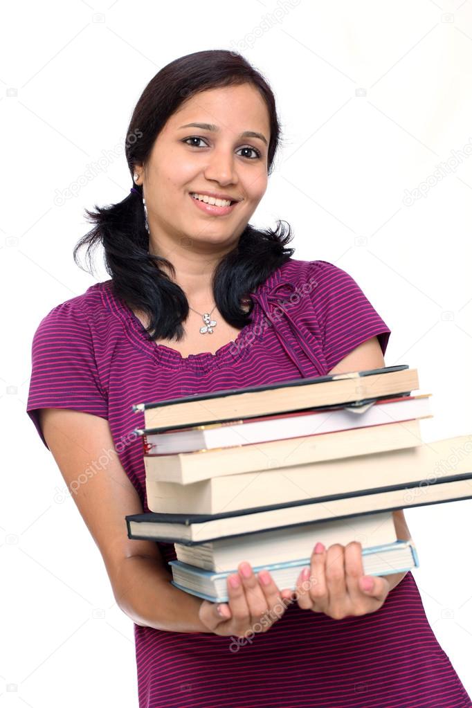 Happy female student