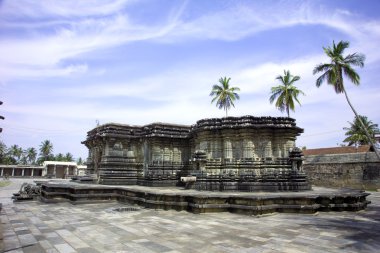 Chennakeshava tapınakta Belur, Karnataka, Hindistan 