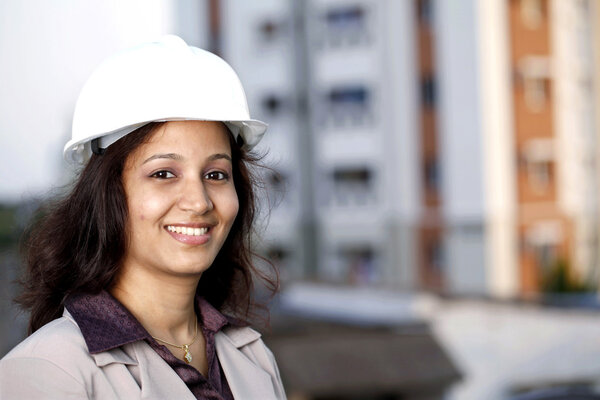 Portrait of construction architect