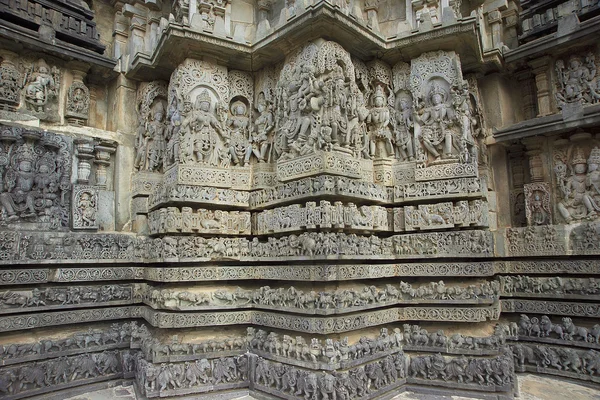 "templo hindu de hoysaleshwara " — Fotografia de Stock