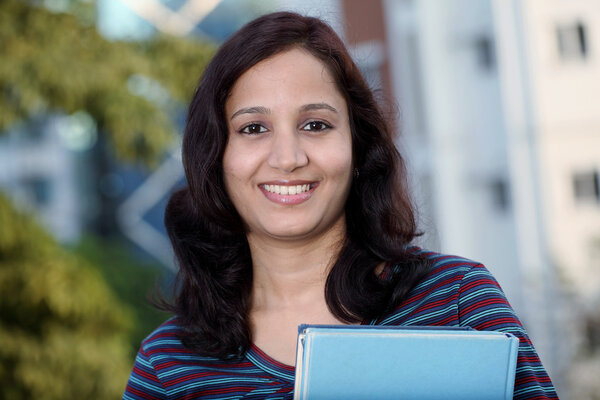 Closeup of Indian female student