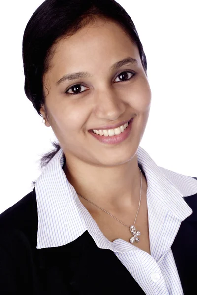 Šťastná mladá žena indické obchodní — Stock fotografie