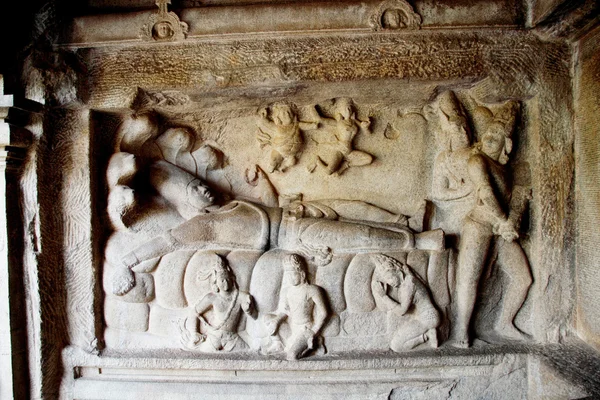 Panel Anantasayana, Mamallapuram, India — Foto de Stock