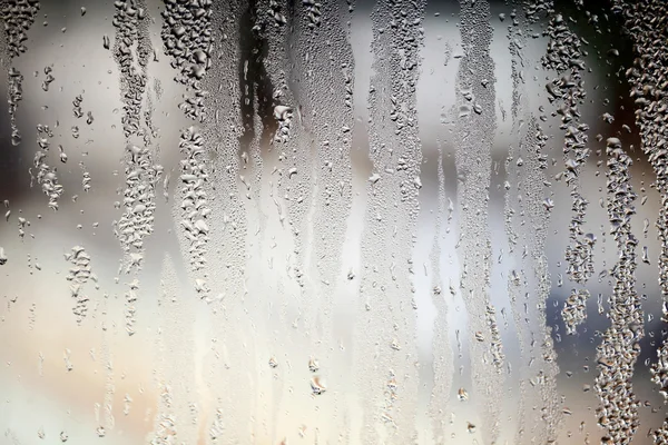 Many water drops on a glass — Stock Photo, Image