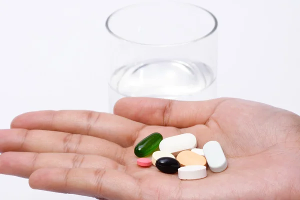 Pills in the hand — Stock Photo, Image