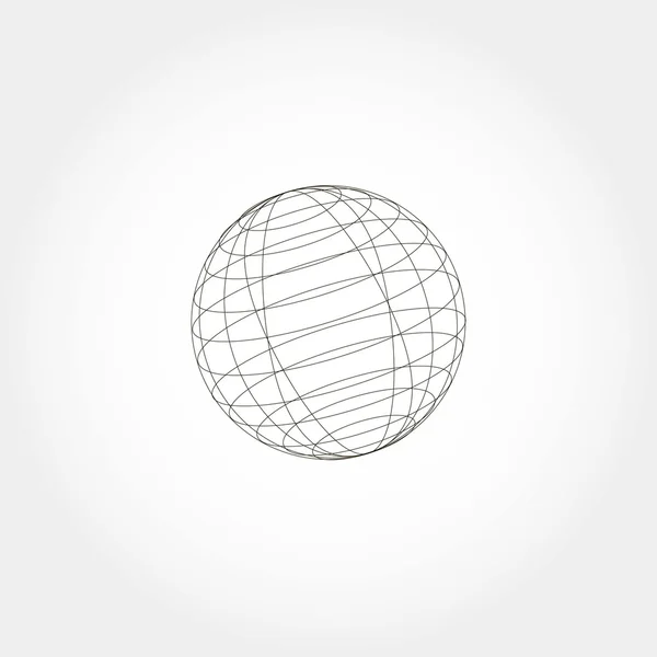 Icono de esfera, ilustración vectorial — Archivo Imágenes Vectoriales