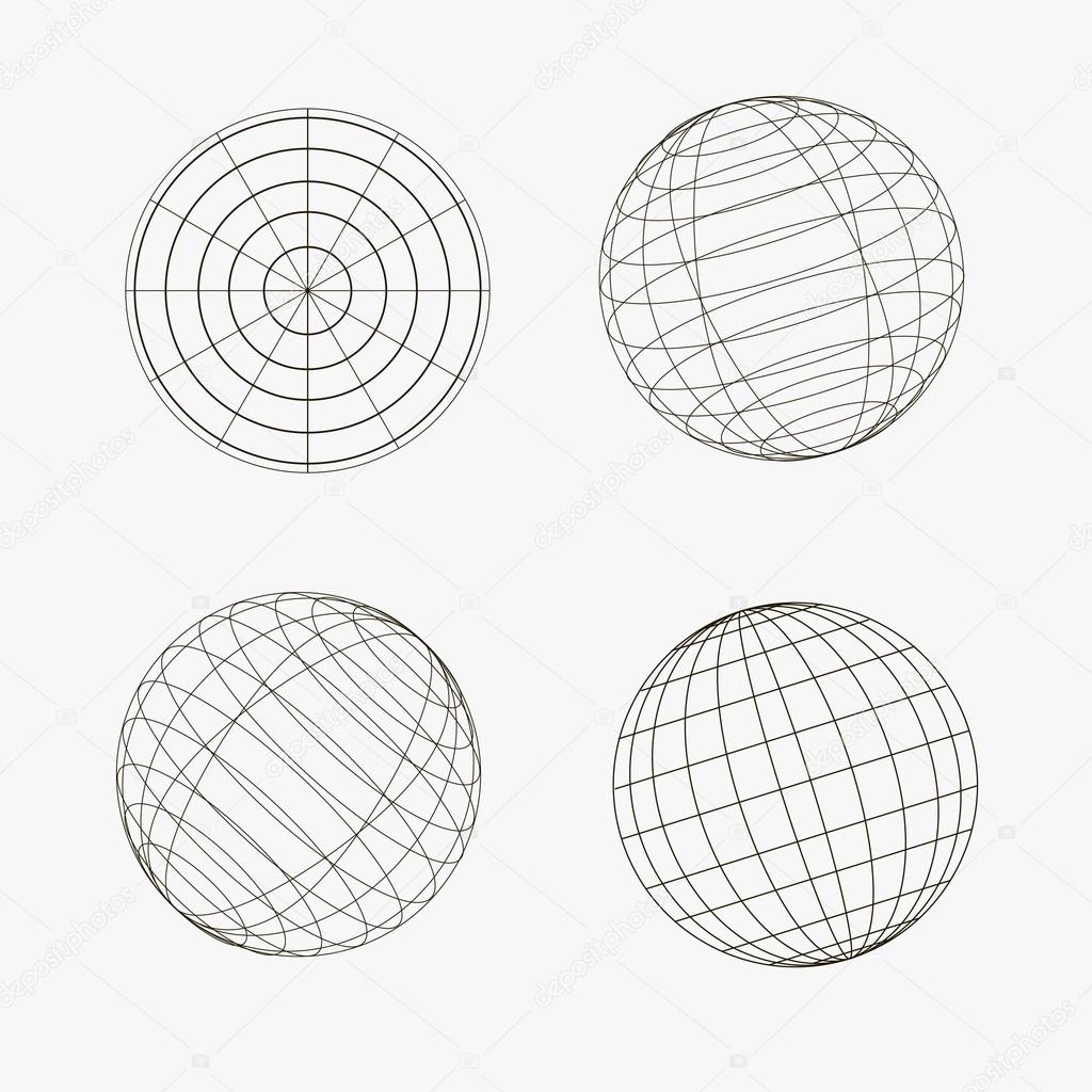 Sphere icon, vector illustration