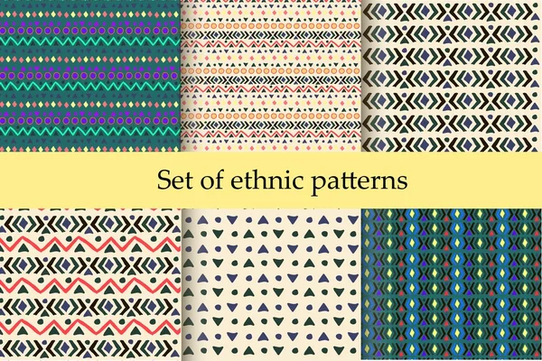 Etnik seamless modeli. Aztek geometrik arka plan. Elle çizilmiş navajo kumaş. Modern soyut duvar kağıdı. Vektör çizim.