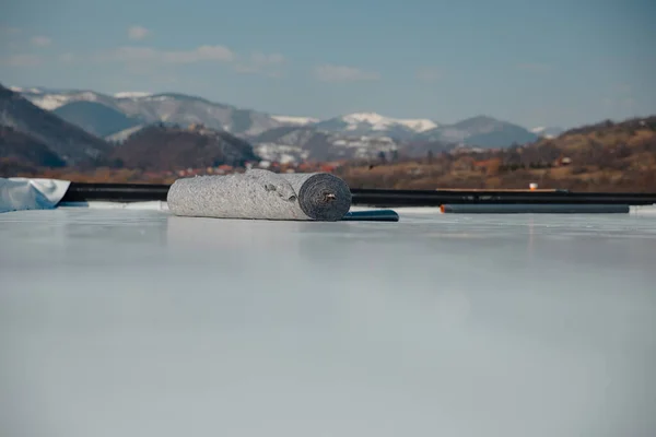 PVC ve EPDM sentetik zar çatısı için jeotextile destek katmanı