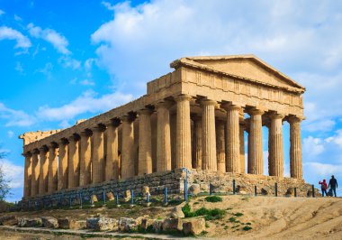 Greek temple Concord, Sicily clipart