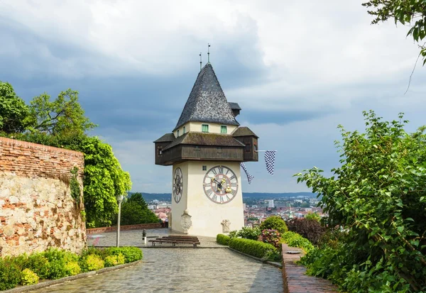 Torre do relógio, Graz, Áustria — Fotografia de Stock