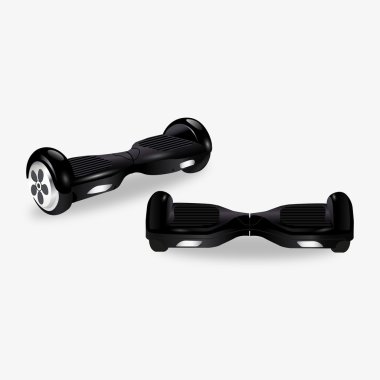Hoverboard. elektrikli scooter kümesi