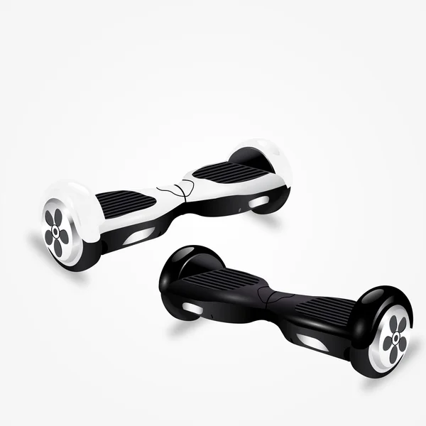 Hoverboard. elektrikli scooter kümesi