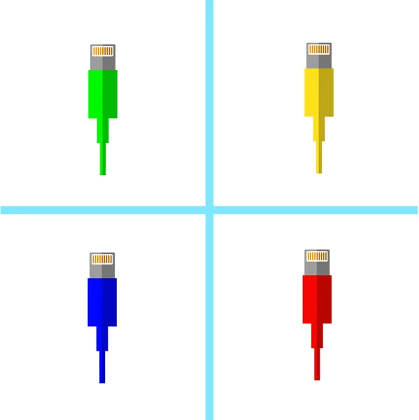 Konektor dari telepon pintar - Stok Vektor