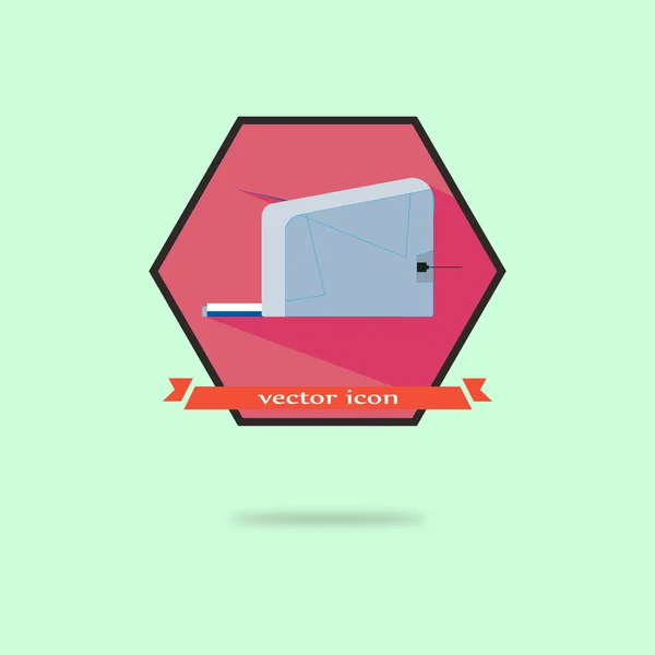 Printer plat ontwerp — Stockvector