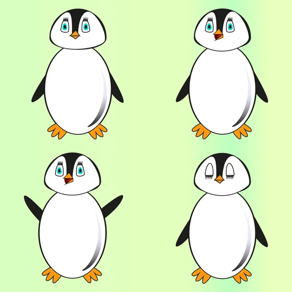 Pinguim alegre — Vetor de Stock