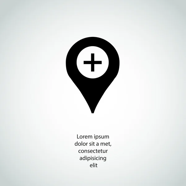 Mapa Pin — Vetor de Stock