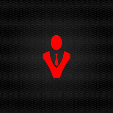 İşadamı işareti bir kafes zemin üzerine