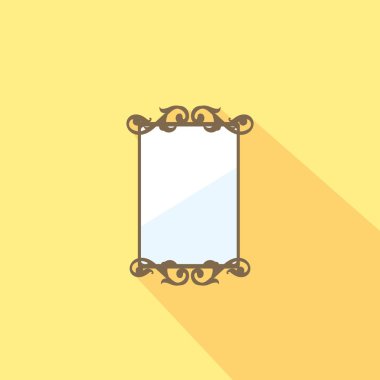 Ayna simgesi düz tasarım