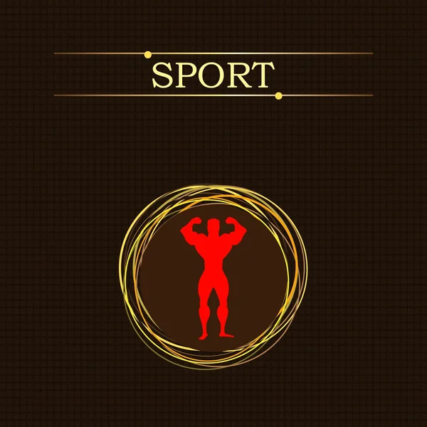 Deporte signo saludable — Archivo Imágenes Vectoriales