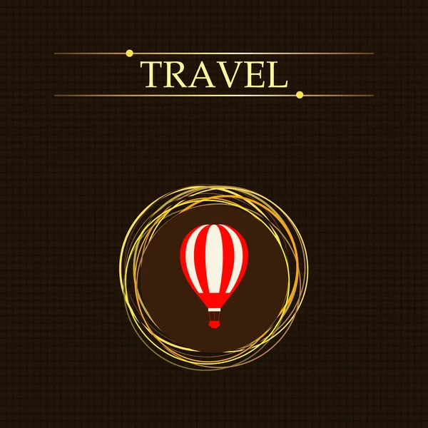 Banner cestovní balónek — Stockový vektor