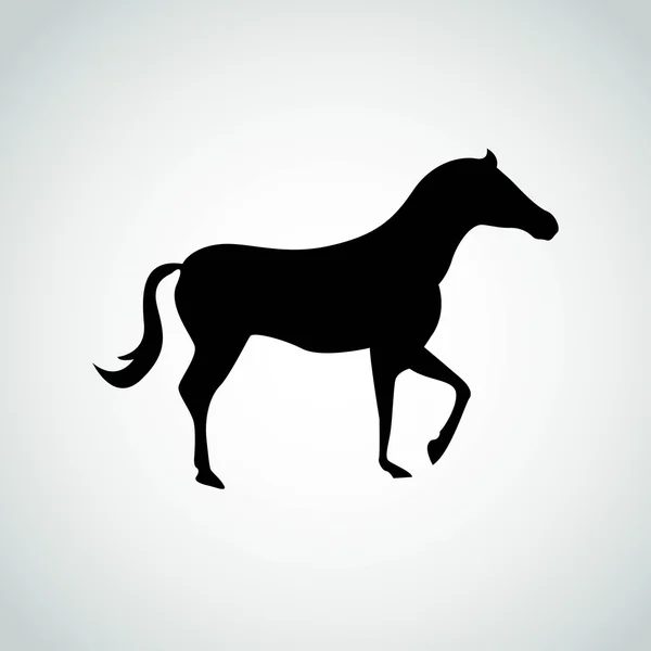黑骏马标志 — 图库矢量图片