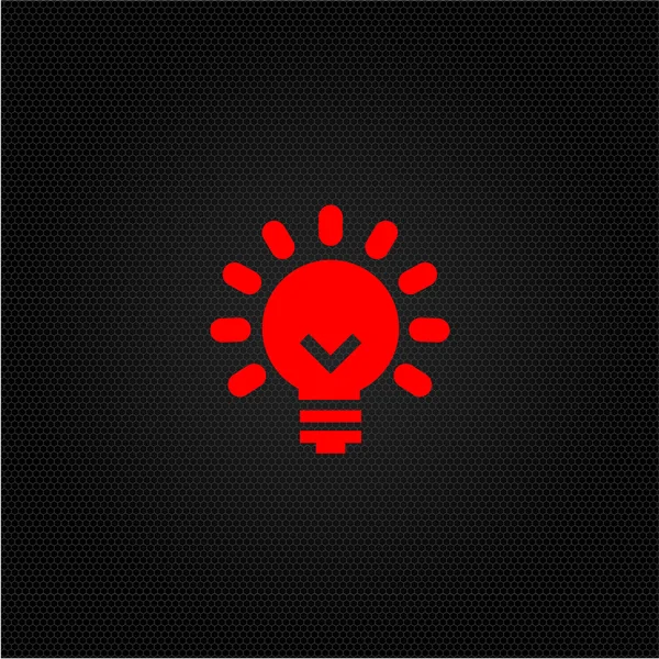 Žárovka svítí ikona — Stockový vektor