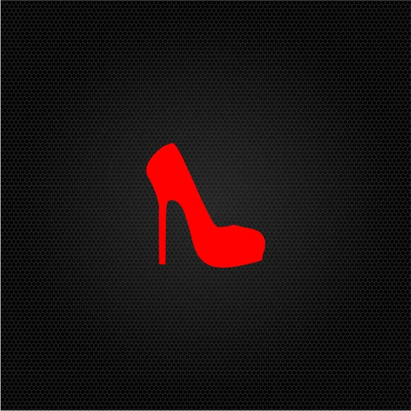 Red shoe sign — Stock Vector