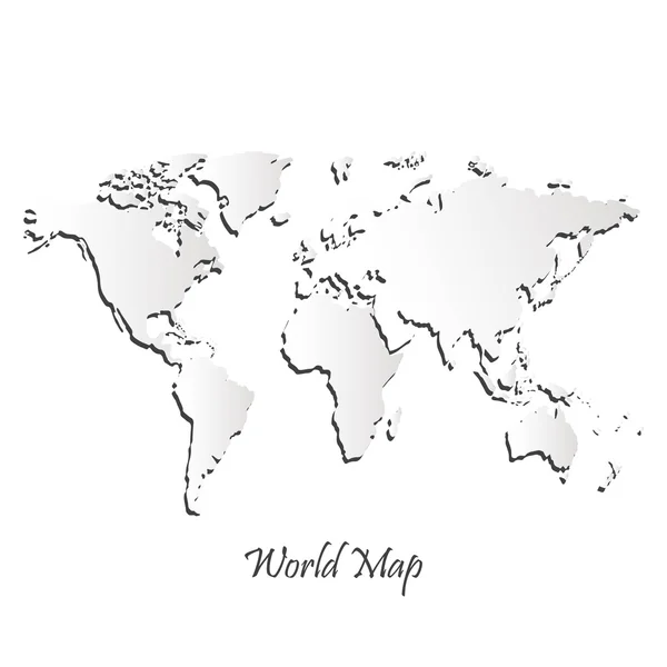 Icône de carte du monde — Image vectorielle