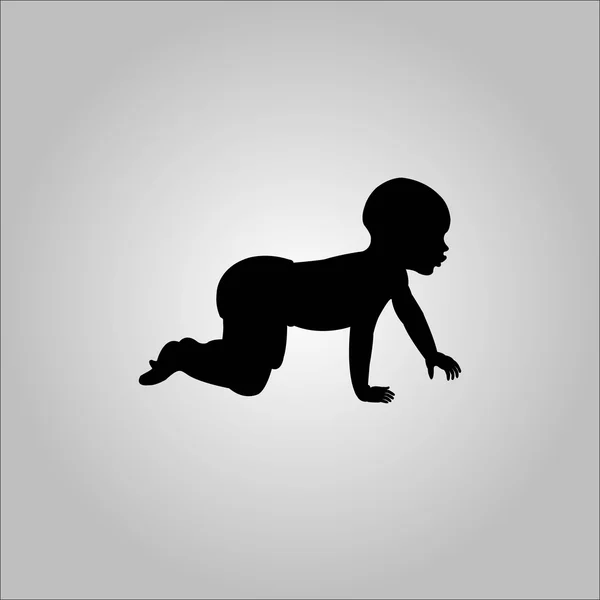 Baby black sign — Stock Vector