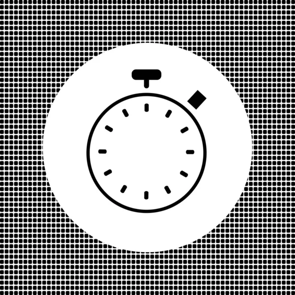 Stopwatch platte pictogram — Stockvector