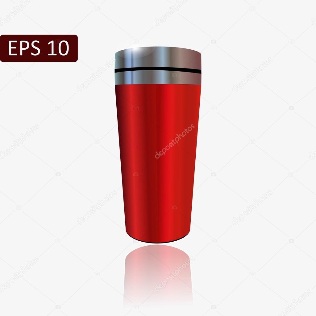 RED thermo mug