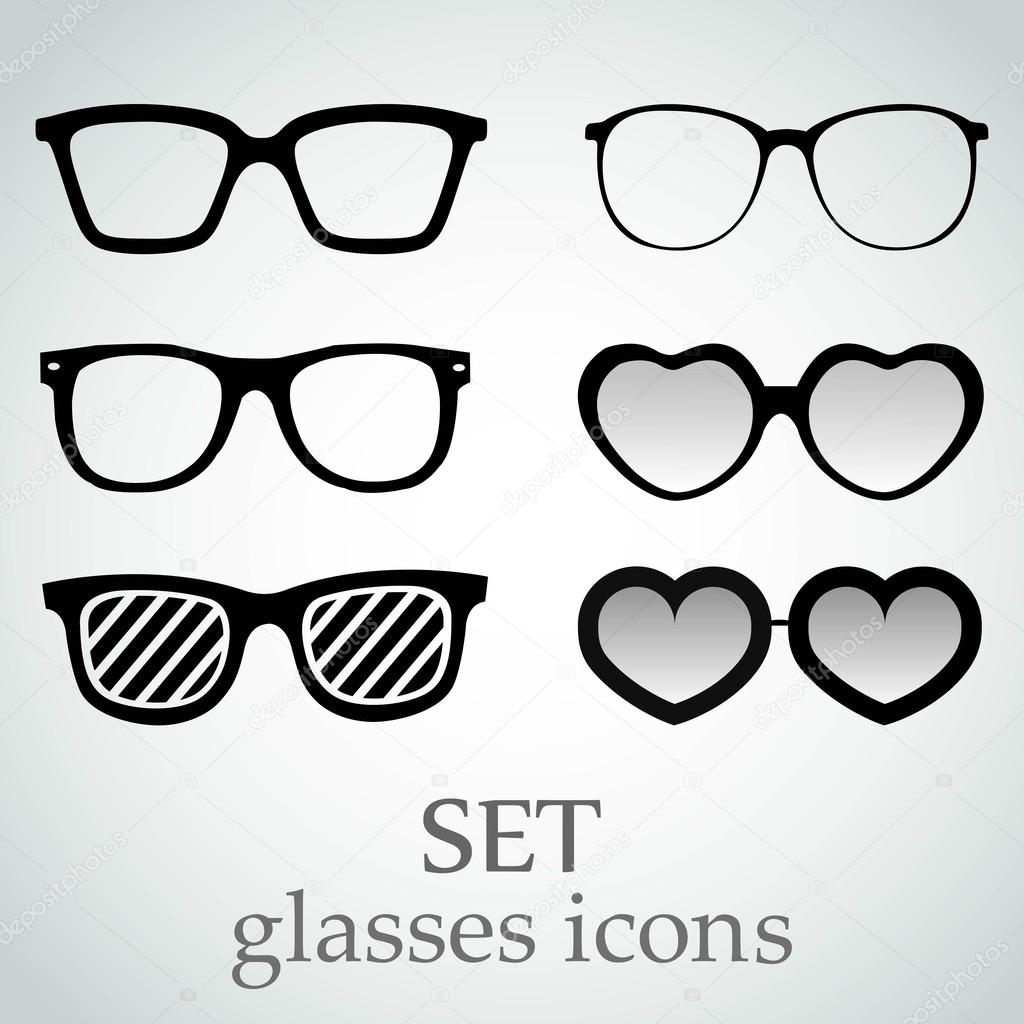 Sunglasses  icon set