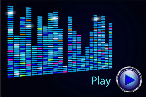 Musik-Player-Hintergrund — Stockvektor