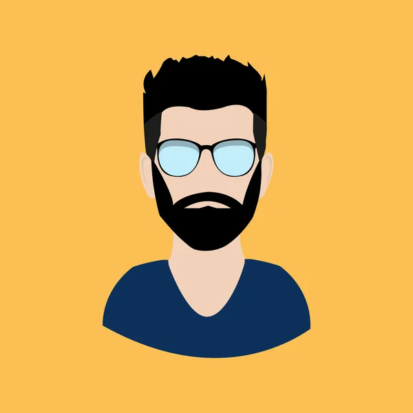 Joven Hipster Hombre — Archivo Imágenes Vectoriales