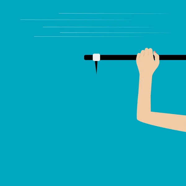 Hands pulling up on horizontal bar — Stock Illustration Hands pulling up on horizontal bar Vector Graphics