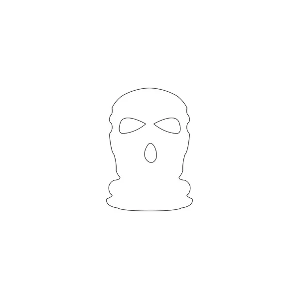 Mask terrorist  sign — Stock Vector