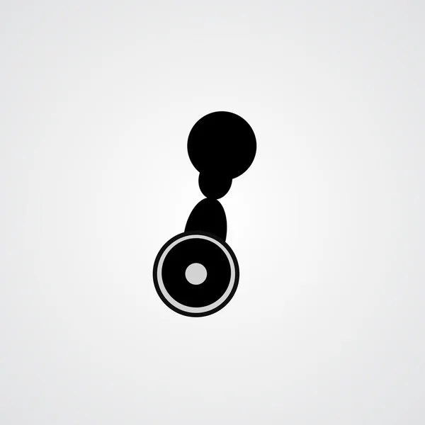 Icône noire abstraite — Image vectorielle