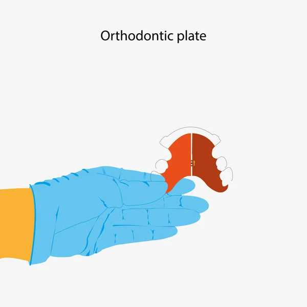 Протезирование рук во время работы — стоковый вектор