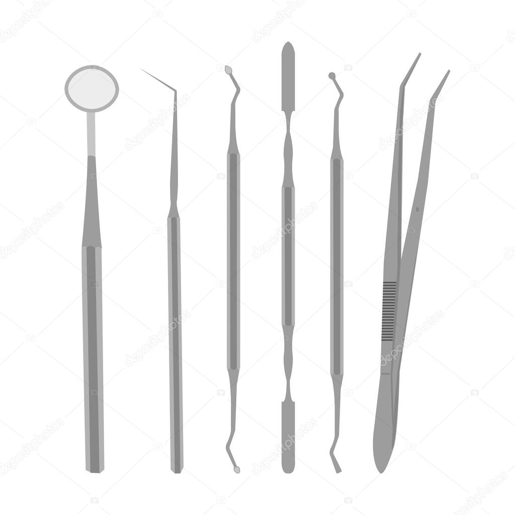 Set of dental care instruments — Stock Vector © OPTI_mistka 95375232