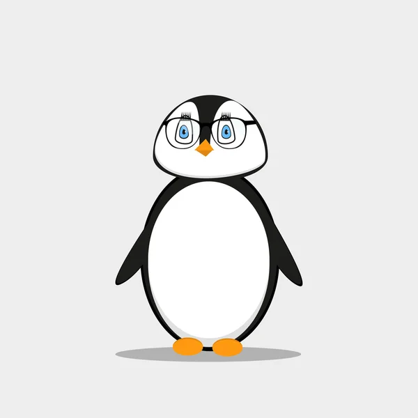 Penguin cartoon illustration — Stock Vector
