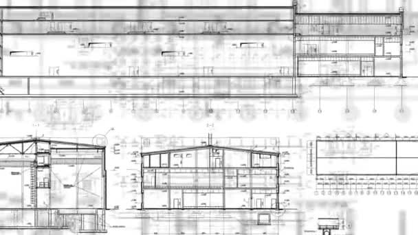 Disegni di costruzione Looped sfondo — Video Stock